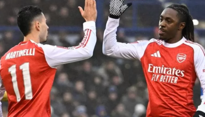 Hattrick Martinelli Bawa Arsenal Taklukan Portsmouth dan Melaju ke Ronde Empat FA Cup