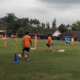 Para pemain PSS Sleman saat menjalani latihan