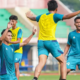 Persiba Bantul saat latihan rutin