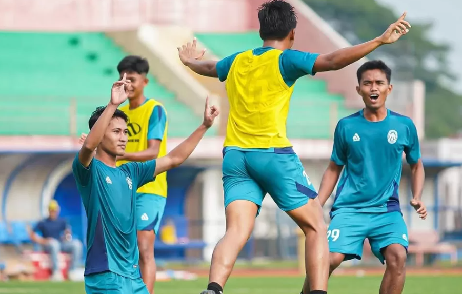Persiba Bantul saat latihan rutin