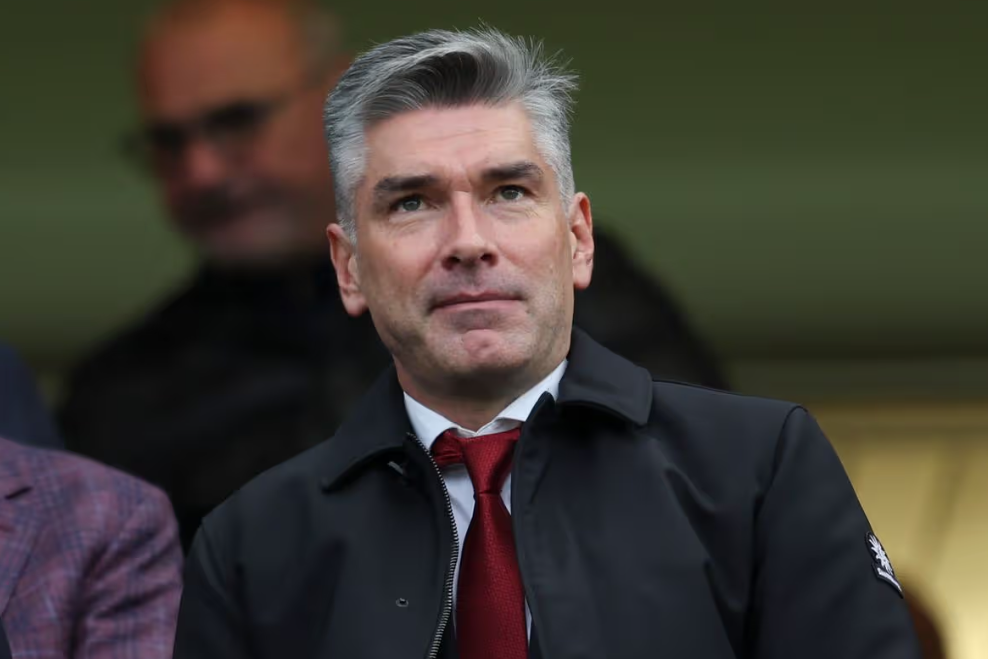 Richard Hughes memberikan pernyataan terkait Arne Slot. (Foto: Robin Jones/Getty Images)