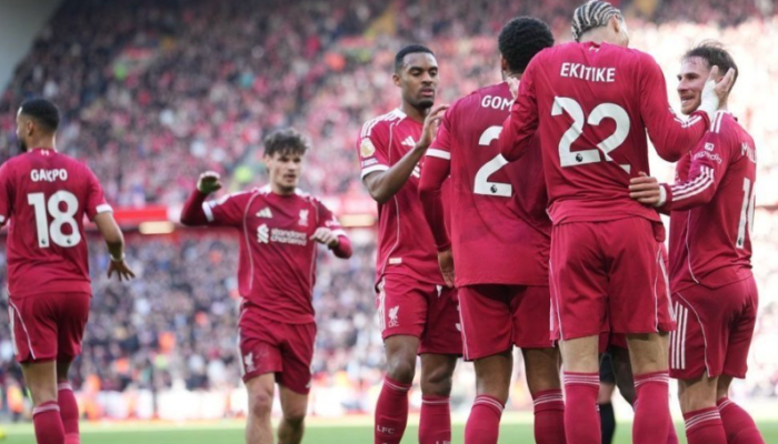 Liverpool Pesta Gol 5-2 atas West Ham di Anfield, The Reds Naik ke Posisi Lima Klasemen
