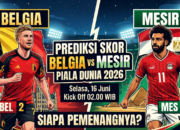 Prediksi Belgia vs Mesir di Piala Dunia 2026: The Red Devils Diunggulkan, The Pharaohs Punya Rekor Mentereng