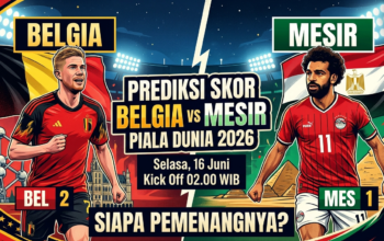 Prediksi Belgia vs Mesir di Piala Dunia 2026: The Red Devils Diunggulkan, The Pharaohs Punya Rekor Mentereng
