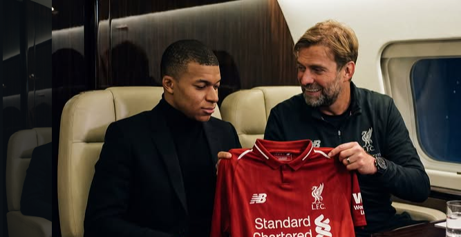 Kedekatan Jurgen Klopp dengan Kylian Mbappe.