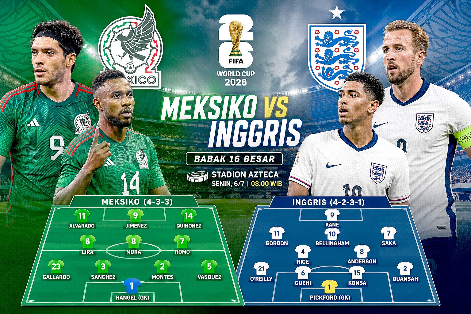 meksiko vs inggris