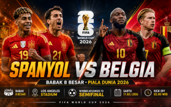 Spanyol akan menghadapi Belgia untuk memperebutkan tempat di babak semifinal melawan prancis.