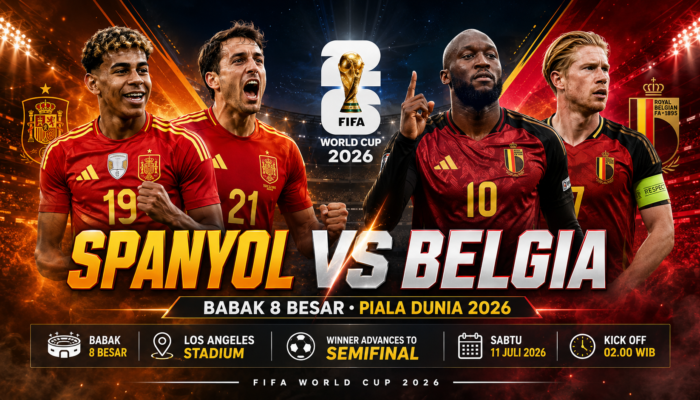 Spanyol vs Belgia, Ketika Pertahanan Terbaik Bertemu Sektor Penyerangan Paling Produktif di Fase Gugur
