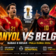Spanyol akan menghadapi Belgia untuk memperebutkan tempat di babak semifinal melawan prancis.